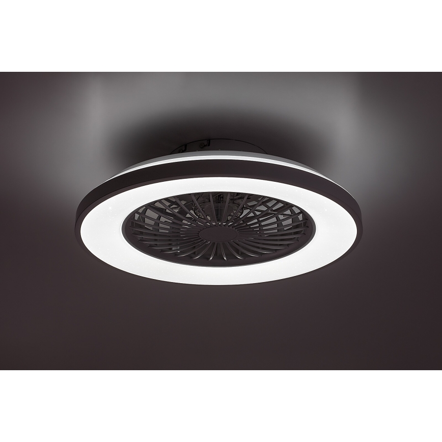 Rabalux - LED Zatemnitvena stropna svetilka z ventilatorjem LED/48W/230V 3000-6500K + Daljinski upravljalnik
