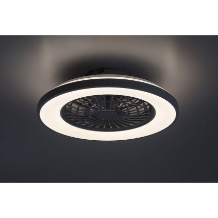 Rabalux - LED Zatemnitvena stropna svetilka z ventilatorjem LED/48W/230V 3000-6500K + Daljinski upravljalnik