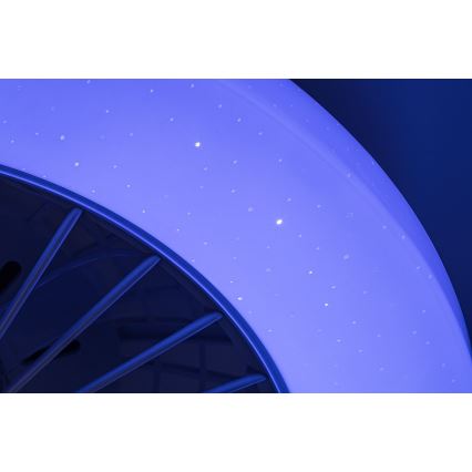 Rabalux - LED RGB Zatemnitvena stropna svetilka z ventilatorjem LED/48W/230V 3000-6500K + Daljinski upravljalnik