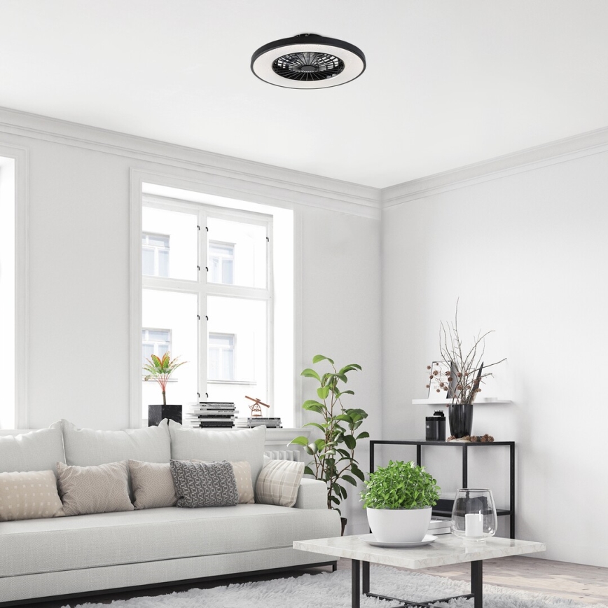 Rabalux - LED Zatemnitvena stropna svetilka z ventilatorjem LED/72W/230V 3000-6500K + Daljinski upravljalnik