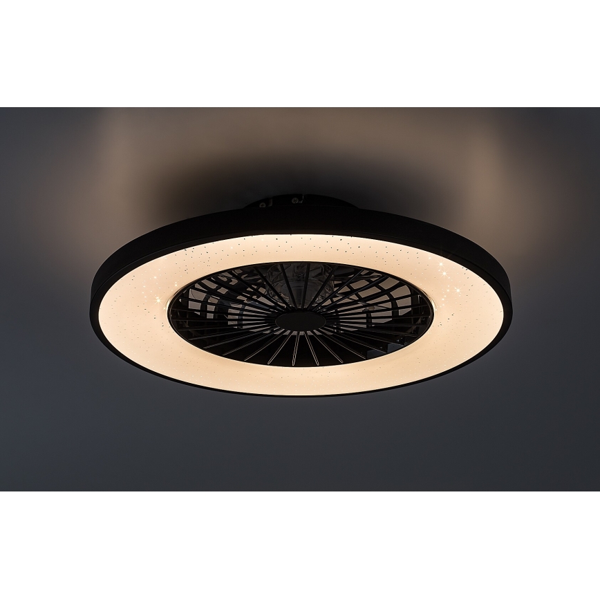 Rabalux - LED Zatemnitvena stropna svetilka z ventilatorjem LED/72W/230V 3000-6500K + Daljinski upravljalnik