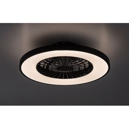 Rabalux - LED Zatemnitvena stropna svetilka z ventilatorjem LED/72W/230V 3000-6500K + Daljinski upravljalnik