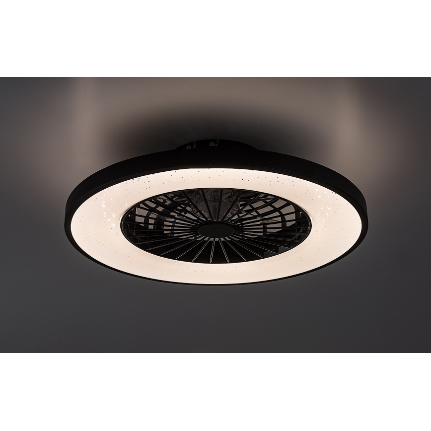Rabalux - LED Zatemnitvena stropna svetilka z ventilatorjem LED/72W/230V 3000-6500K + Daljinski upravljalnik