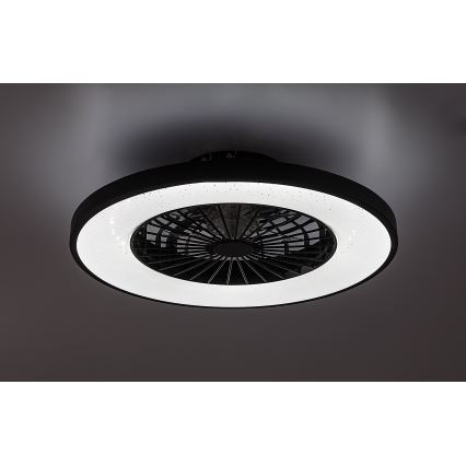 Rabalux - LED Zatemnitvena stropna svetilka z ventilatorjem LED/72W/230V 3000-6500K + Daljinski upravljalnik