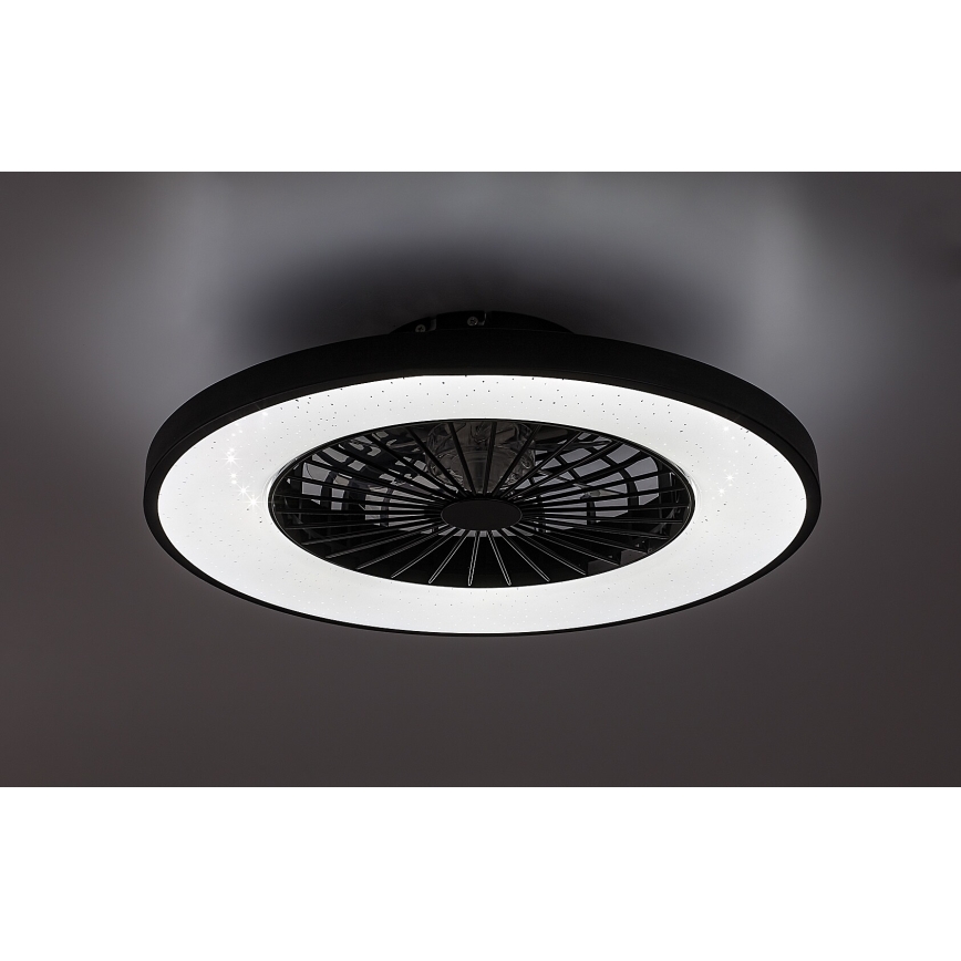 Rabalux - LED Zatemnitvena stropna svetilka z ventilatorjem LED/72W/230V 3000-6500K + Daljinski upravljalnik