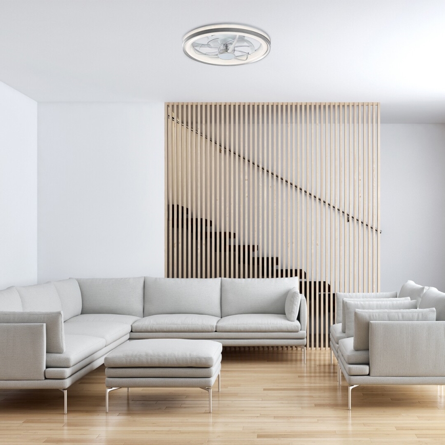 Rabalux - LED Zatemnitvena stropna svetilka z ventilatorjem LED/40W/230V 3000/4000/6000K Wi-Fi + Daljinski upravljalnik