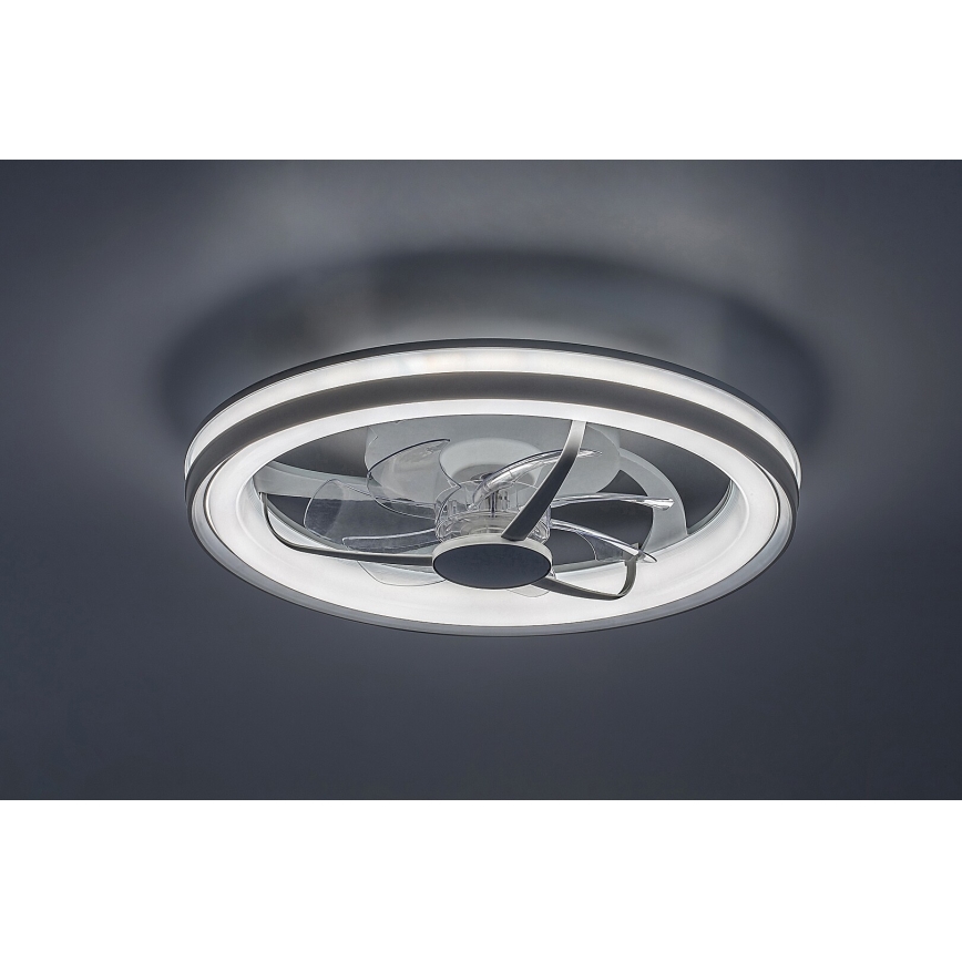 Rabalux - LED Zatemnitvena stropna svetilka z ventilatorjem LED/40W/230V 3000/4000/6000K Wi-Fi + Daljinski upravljalnik
