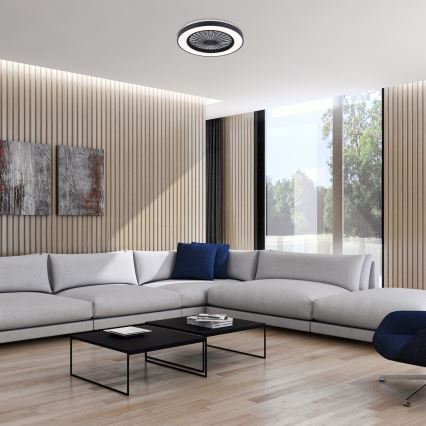 Rabalux - LED Zatemnitvena stropna svetilka z ventilatorjem LED/40W/230V 3000/4000/6000K Wi-Fi + Daljinski upravljalnik