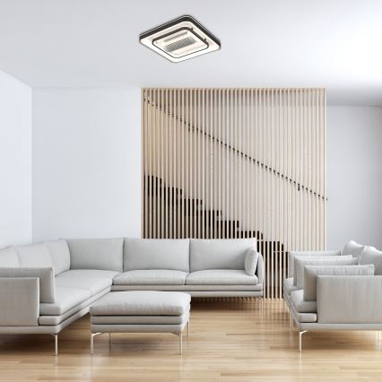 Rabalux - LED Zatemnitvena stropna svetilka z ventilatorjem LED/50W/230V 3000/4000/6000K Wi-Fi + Daljinski upravljalnik