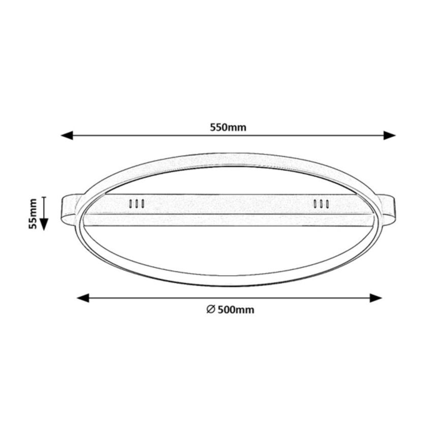 Rabalux - LED stropna svetilka LED/45W/230V 3000K 50x55 cm zlata