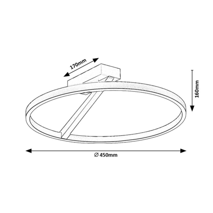 Rabalux - LED stropna svetilka LED/24W/230V 3000K premer 45 cm