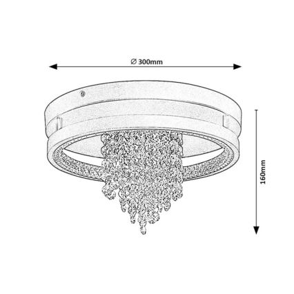 Rabalux - LED stropna svetilka LED/20W/230V 3000/3500/4000K Ø 30 cm
