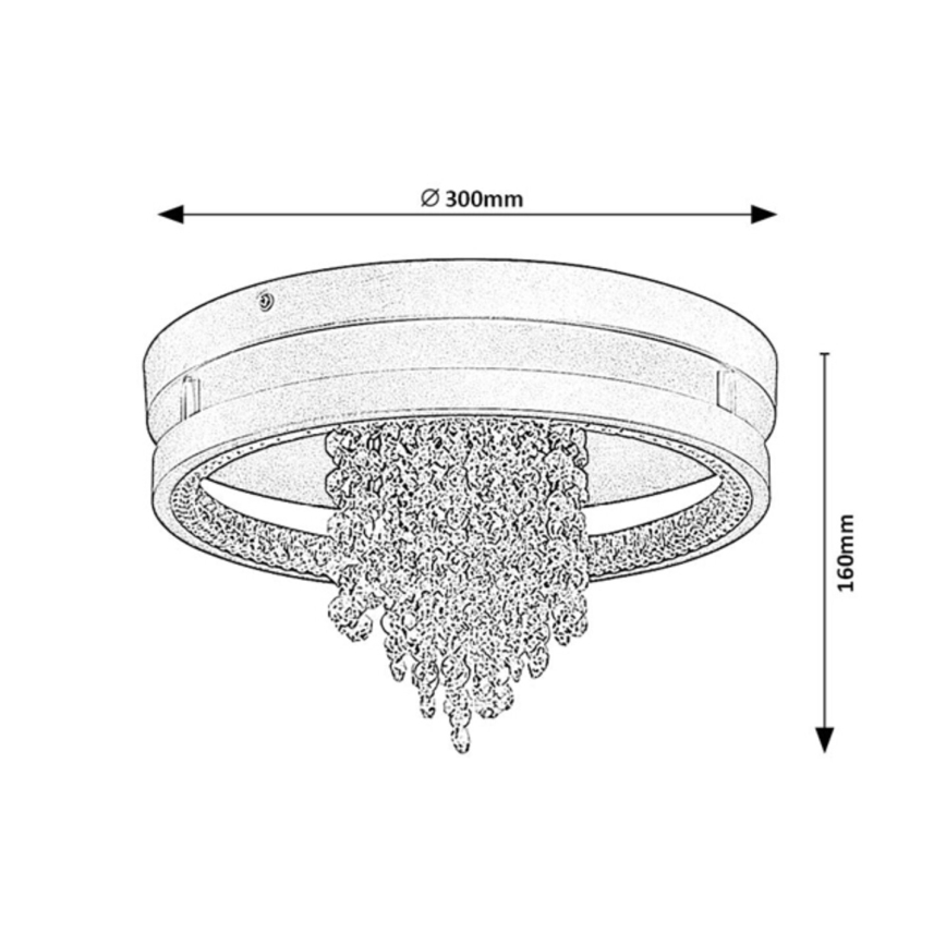 Rabalux - LED stropna svetilka LED/20W/230V 3000/3500/4000K Ø 30 cm