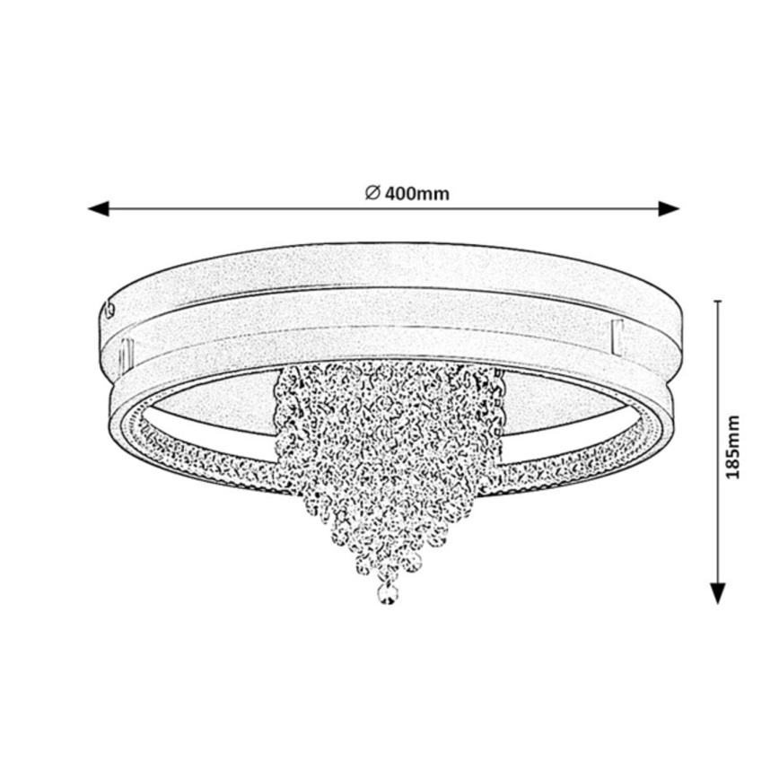 Rabalux - LED stropna svetilka LED/30W/230V 3000/3500/4000K premer 40 cm
