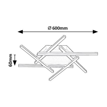 Rabalux - LED Lestenec LED/40W/230V 3000K