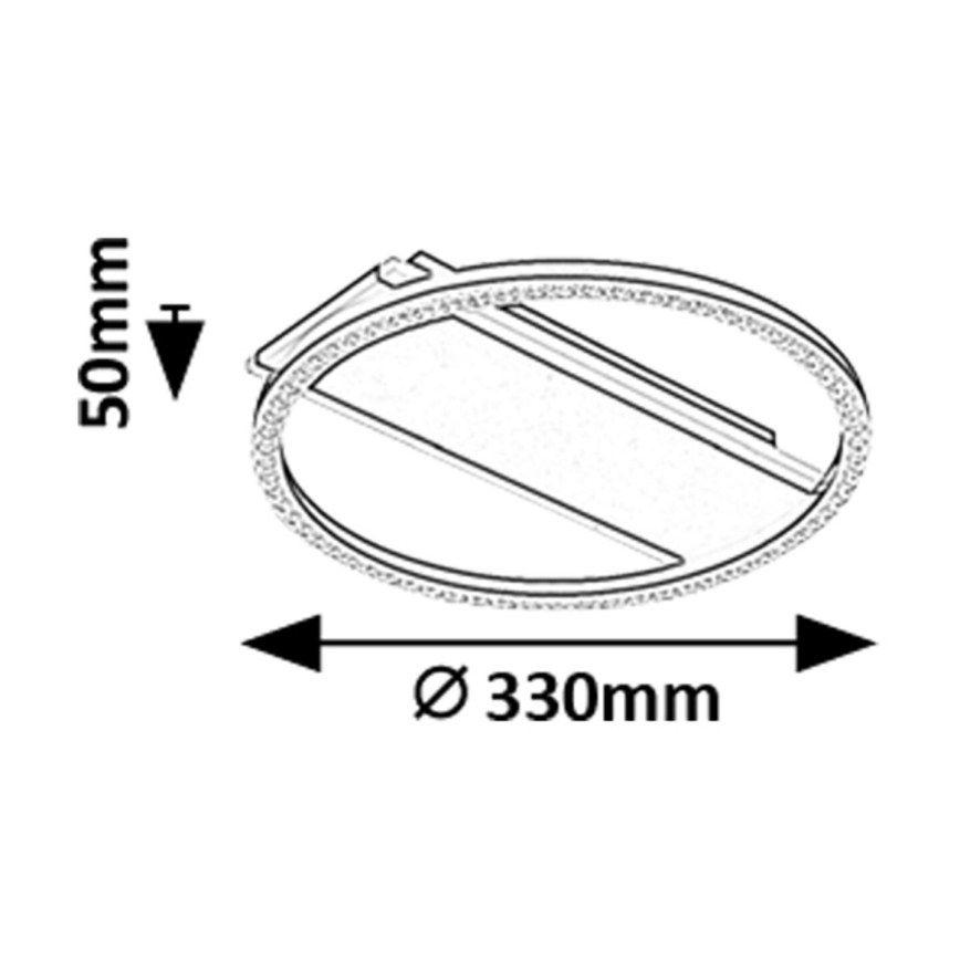 Rabalux - LED stropna svetilka LED/24W/230V 3000K Ø 33 cm