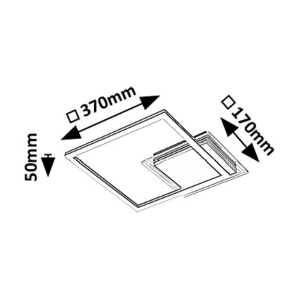 Rabalux - LED stropna svetilka LED/24W/230V 3000K 37x37 cm