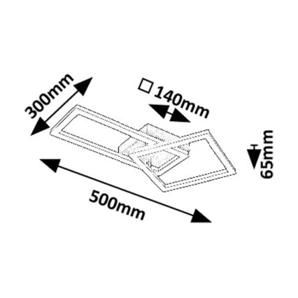 Rabalux - LED Stropna svetilka LED/24W/230V 3000K