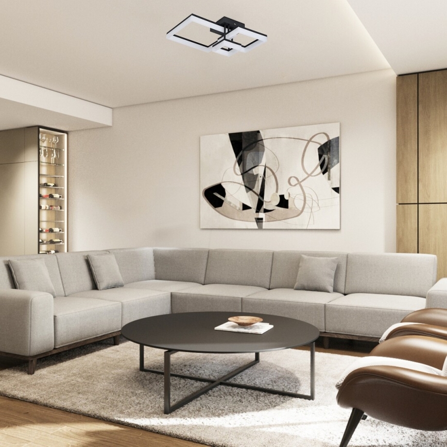 Rabalux - LED Stropna svetilka LED/22W/230V 3000/4000/6500K črna