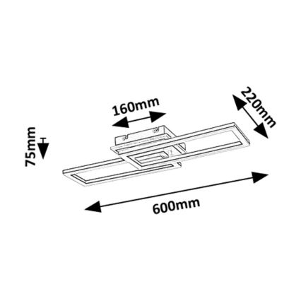 Rabalux - Zatemnjiva LED stropna svetilka LED/30W/230V 3000-6500K + z daljinskim upravljalnikom, dolžina 60 cm