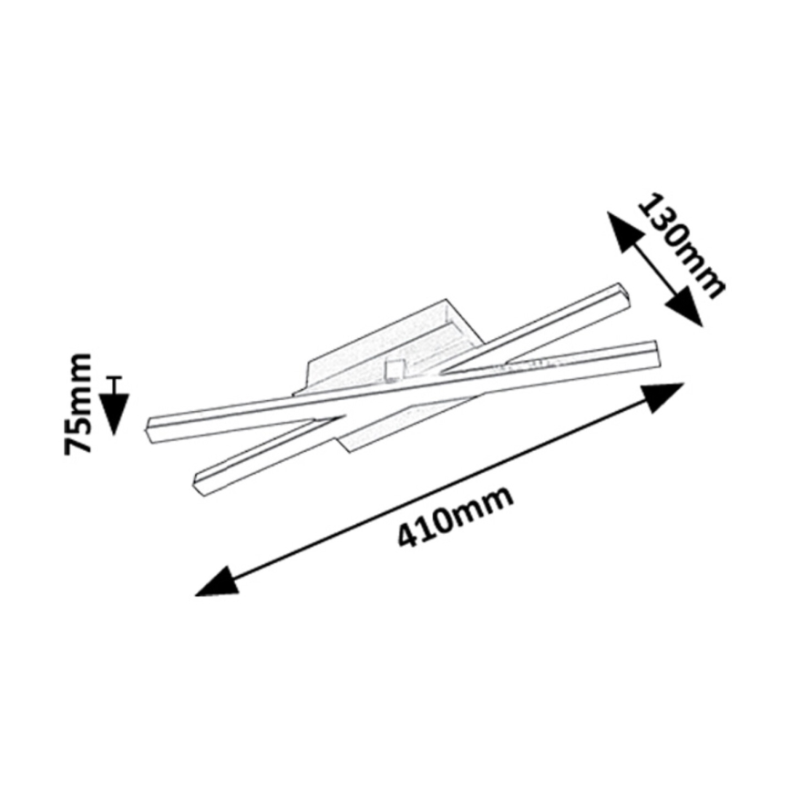 Rabalux - LED stropno svetilo LED/16W/230V 4000K 13x41 cm