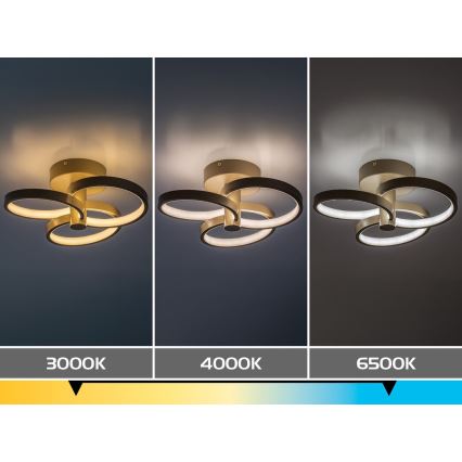 Rabalux - LED zatemnljiva stropna svetilka LED/32W/230V 3000-6500K premer 31 cm bež + daljinsko upravljanje