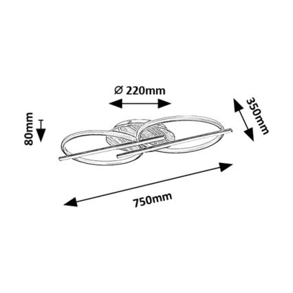 Rabalux - LED Stropna svetilka LED/40W/230V 3000/4000/6500K