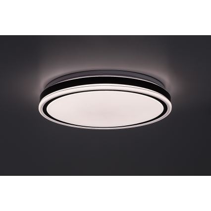 Rabalux - Zatemljiv LED stropni svetilnik LED/20W/230V 3000-6500K, premer 38,5 cm, črna + daljinski upravljalnik