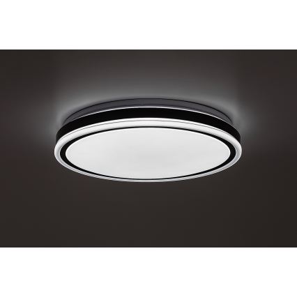 Rabalux - Zatemljiv LED stropni svetilnik LED/20W/230V 3000-6500K, premer 38,5 cm, črna + daljinski upravljalnik