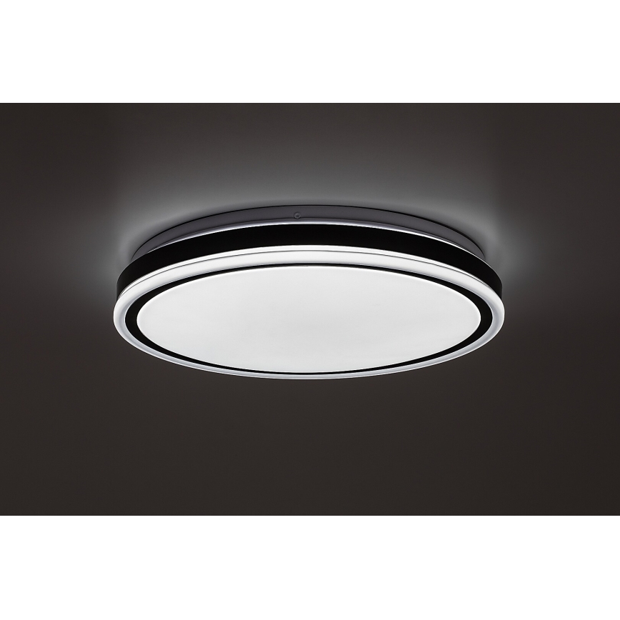 Rabalux - Zatemljiv LED stropni svetilnik LED/20W/230V 3000-6500K, premer 38,5 cm, črna + daljinski upravljalnik