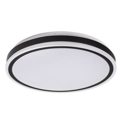 Rabalux - Zatemljiv LED stropni svetilnik LED/20W/230V 3000-6500K, premer 38,5 cm, črna + daljinski upravljalnik