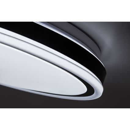 Rabalux - Zatemljiv LED stropni svetilnik LED/20W/230V 3000-6500K, premer 38,5 cm, črna + daljinski upravljalnik