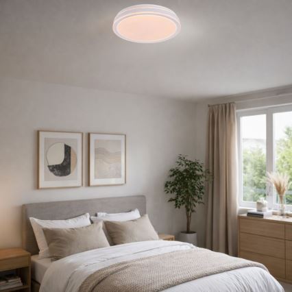 Rabalux - LED zatemnjiva stropna svetilka LED/23W/230V 3000-6500K premer 38,5 cm bela + daljinski upravljalnik