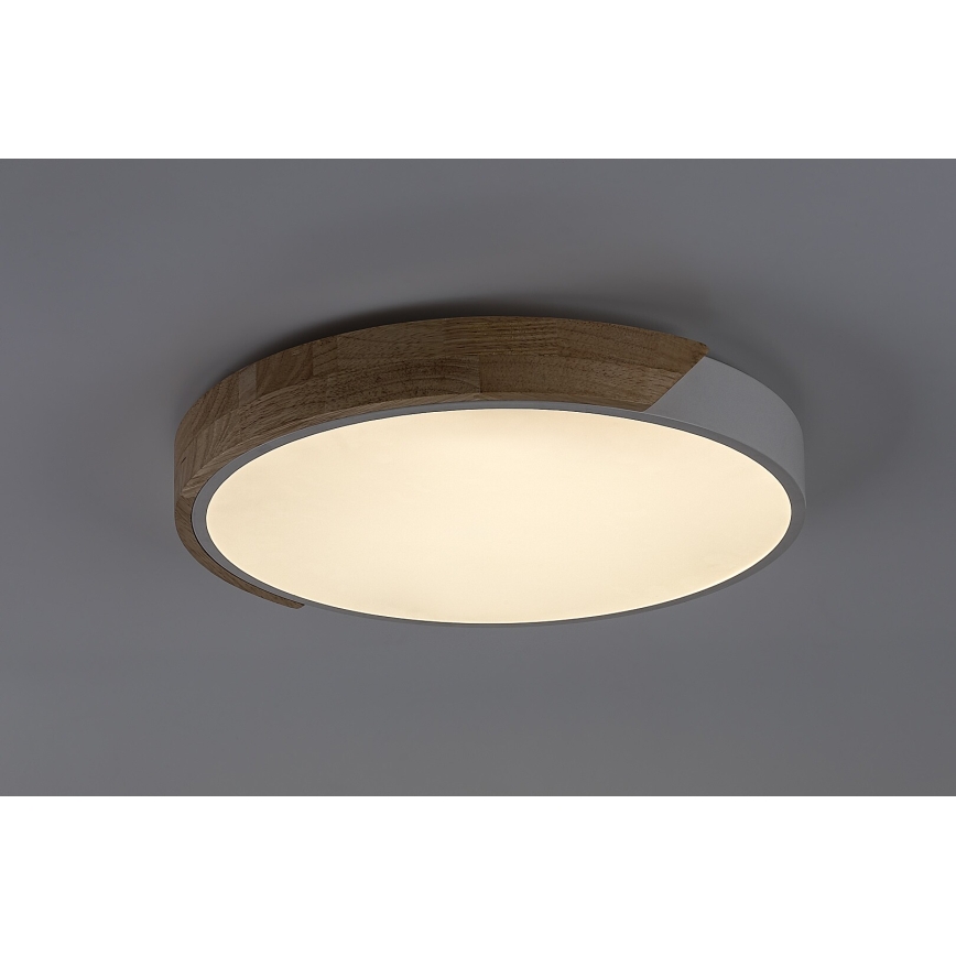 Rabalux - LED stropna svetilka LED/24W/230V 3000K bela/hrast, premer 61 cm