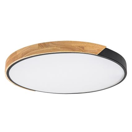 Rabalux - LED stropna svetilka LED/42W/230V 3000/4000/6500K črna/hrast premer 61 cm