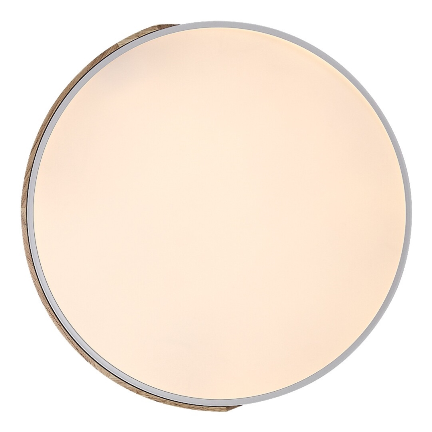 Rabalux - LED stropna svetilka LED/40W/230V 3000/4000/6500K bela/hrast premer 61 cm