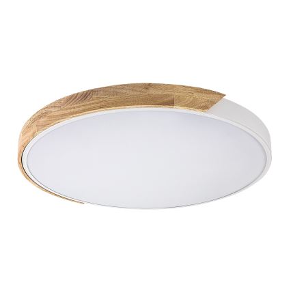 Rabalux - LED stropna svetilka LED/40W/230V 3000/4000/6500K bela/hrast premer 61 cm