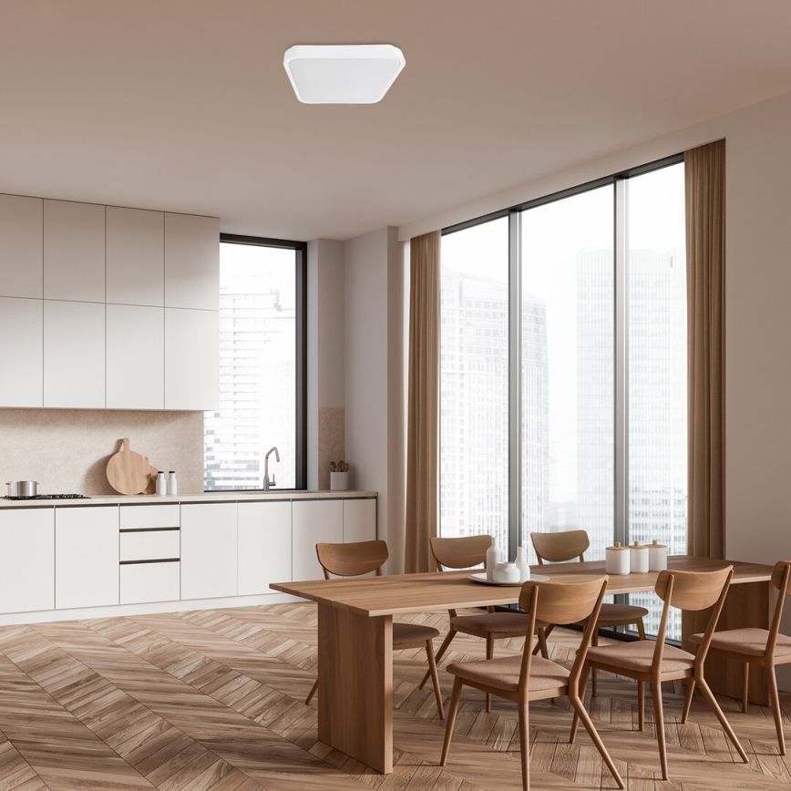 Rabalux - LED Kopalniška stropna svetilka LED/24W/230V 3000/4000/6000K IP44 29x29 cm bela