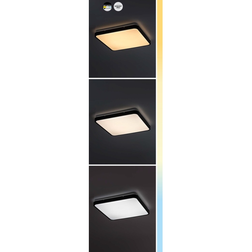 Rabalux - LED Kopalniška stropna svetilka LED/24W/230V 3000/4000/6000K IP44 29x29 cm bela