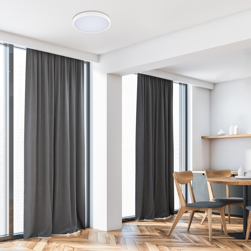 Rabalux - LED Kopalniška stropna svetilka LED/18W/230V 3000/4000/6000K IP44 pr. 30,5 cm bela