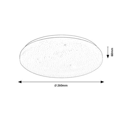 Rabalux - stropna LED svetilka z zatemnitvijo LED/12W/230V 3000-6500K premer 26 cm + daljinski upravljalnik