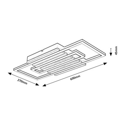 Rabalux - LED stropna svetilka LED/28W/230V 3000/4500/6000K