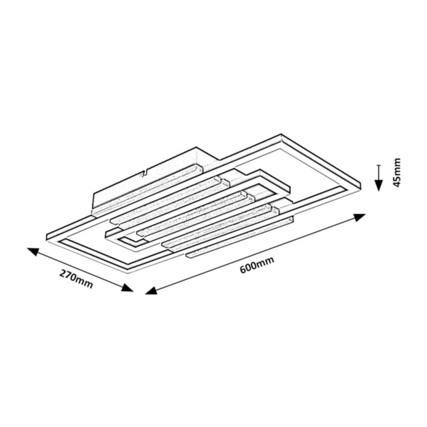 Rabalux - LED stropna svetilka LED/28W/230V 3000/4500/6000K