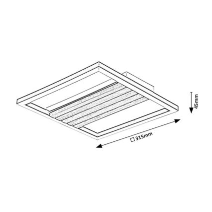 Rabalux - LED stropna svetilka LED/26W/230V 3000/4500/6000K