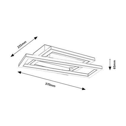 Rabalux - LED stropna svetilka LED/24W/230V 37x22,5 cm