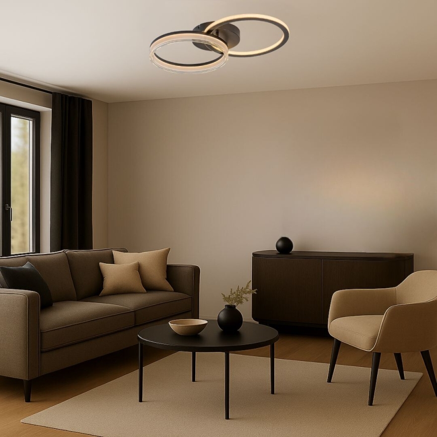 Rabalux - LED zatemnjevalna stropna svetilka LED/38W/230V 3000-6500K 60x35 cm + daljinski upravljalnik