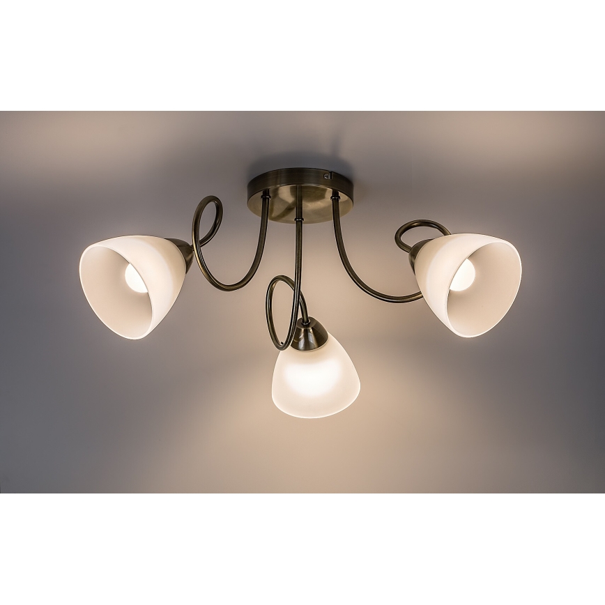 Rabalux - Pritrjen lestenec 3xE27/60W/230V