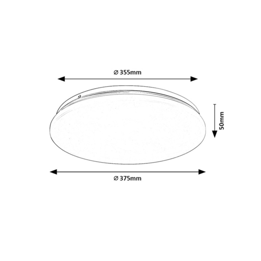 Rabalux - LED stropna svetilka LED/24W/230V 4000K, premer 37,5 cm