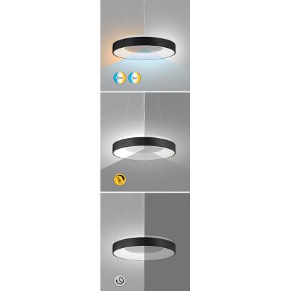 Rabalux - LED Zatemnitveni lestenec na vrvici LED/38W/230V 3000-6500K bela + Daljinski upravljalnik