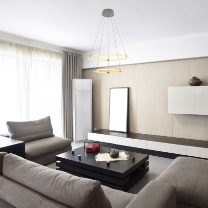 Rabalux - LED Zatemnitveni lestenec na vrvici LED/55W/230V + Daljinski upravljalnik